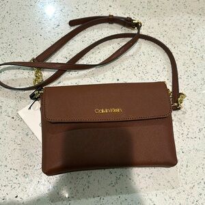 Calvin Klein Brand new, Unused Brown Cross-Body Bag